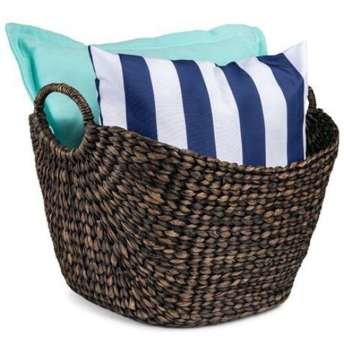 Large Multi-Purpose Seagrass Storage Basket w/ Handles - Lot 729