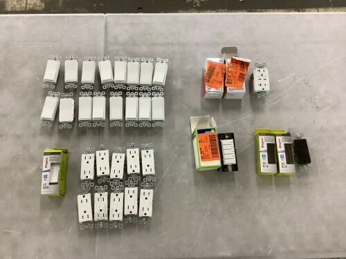 Lot of Light Switch & Outlets  - Lot 751