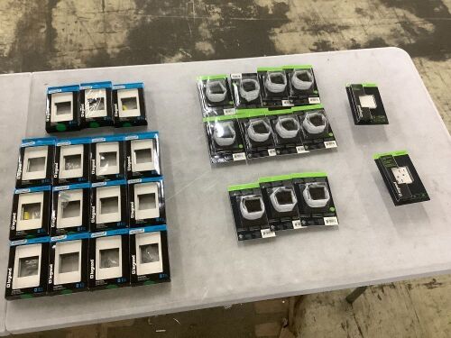 Lot of (15) White Wall Plates & (13) Outlets  - Lot 757