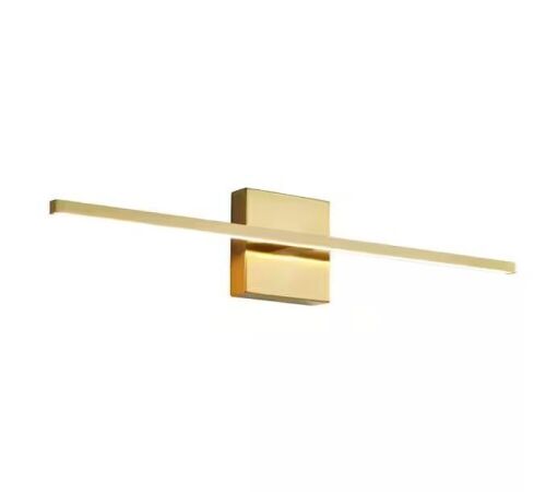KAISITE 24 in. 1-Light Brushed Gold LED Vanity Light Bar 18-Watt Linear Bathroom Light Fixture Dimmable Sconces Wall Lighting - Lot 850