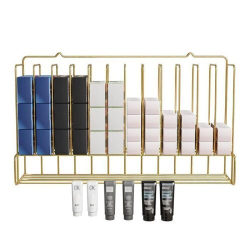 OmySalon HCRM Professional Wall Mounted Metal Salon Hair Color Dye Tube Organizer Storage Rack - Lot 798