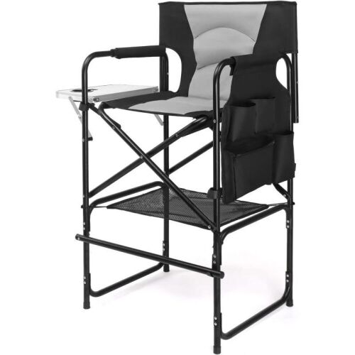  30" Tall Directors Folding Chair with Side Table - Lot 372