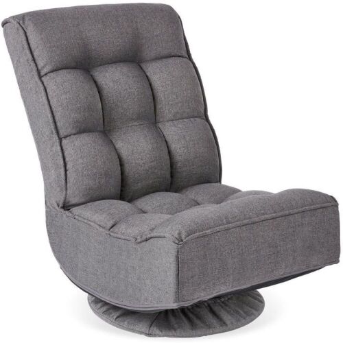 Folding Floor Gaming Chair w/ 360-Degree Swivel, 4 Adjustable Positions - Lot 524