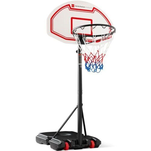 Kids Height-Adjustable Basketball Hoop, Portable Backboard System w/ Wheels - Lot 620