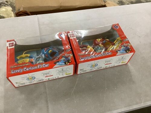 Lot of (2) Remote Control F1 Racing Car  - Lot 685