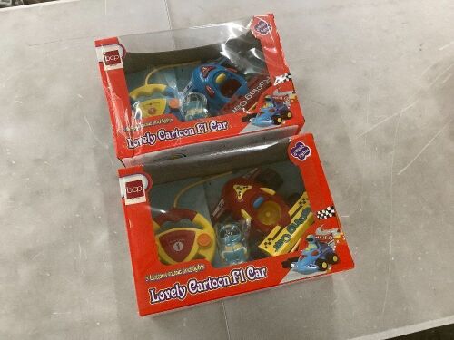 Lot of (2) Remote Control F1 Racing Car  - Lot 686