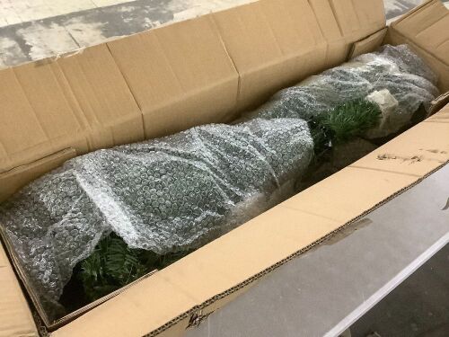 Pre-Lit Artificial Hinged Christmas Tree  - Lot 792