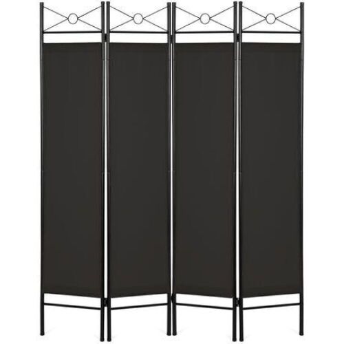 4-Panel Folding Privacy Screen Room Divider Decoration Accent, 6ft - Lot 384