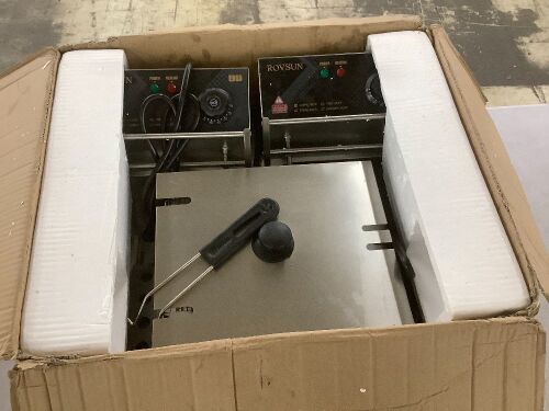 ROVSUN 22.8QT 110V 5000W Double Tank Electric Deep Fryer - Lot 265