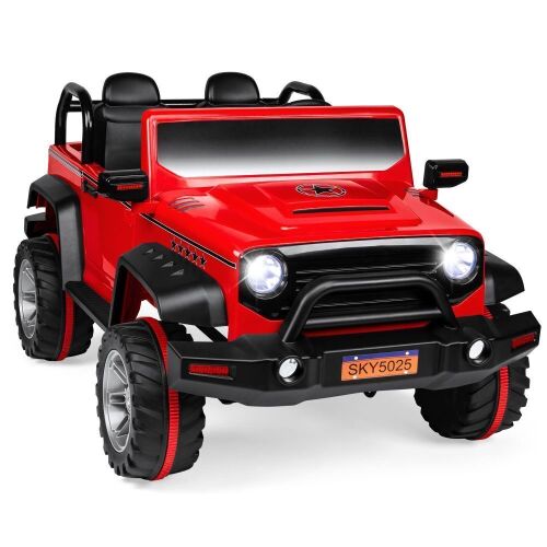 12V 2.2MPH Kids 2-Seater Ride On Truck with Parent Control, Headlights, MP3 Player - Lot 47