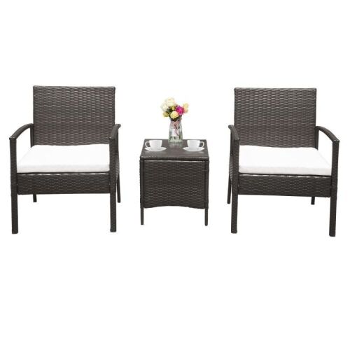  3 Piece Outdoor Rattan Conversation Set - Lot 272