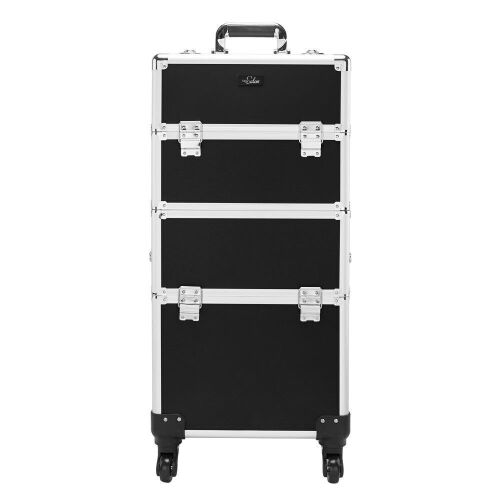 Omysalon 2-in-1 Aluminum Rolling Makeup Train Organizer - Lot 274