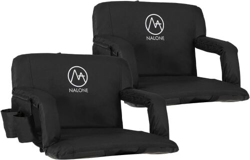 Nalonne Folding Stadium Chairs, Set of 2  - Lot 575