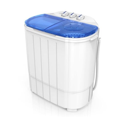 ROVSUN 11LBS 340W 110 Portable Twin Tub Washing Machine with Spin Dryer - Lot 608