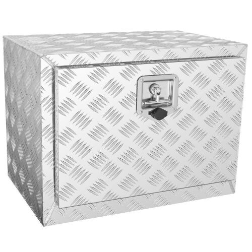  VEVOR Heavy Duty Aluminum Diamond Plate Underbody Truck Tool Box, 24"×17"×18" - Lot 61