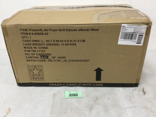 PowerXL Air Fryer Grill Deluxe - Lot 4080