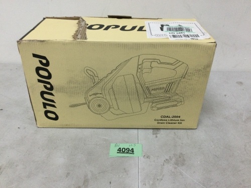 Populo Cordless Litium Ion Drain Cleaner Kit (CDAL-2004) - Lot 4094