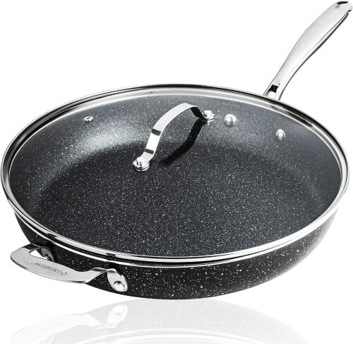 Granitestone 14 Inch Frying Pan with Lid - Lot 4179