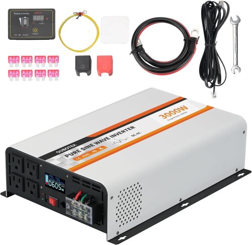 3000 Watt Pure Sine Wave Inverter, DC 12V to AC 120V - Lot 4183