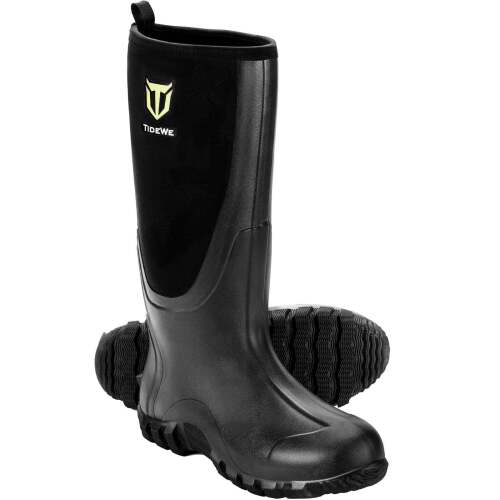 TideWe Rubber Boots for Men, Rain Boots with Steel Shank Neoprene - Lot 4184
