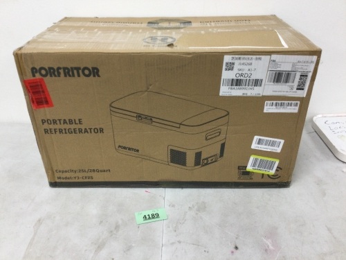 Porfritor Portable Refrigerator - Lot 4189