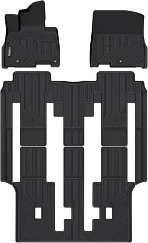 HAFIDI Floor Mats - Fits 1st, 2nd & 3rd Row Full Set - Lot 4334