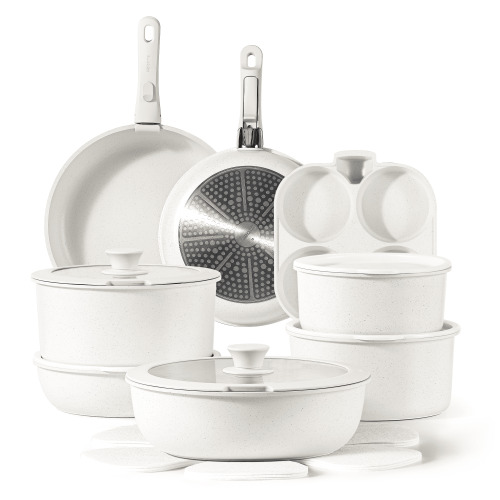 CAROTE 22pcs Pots and Pans Set, Nonstick Cookware - Lot 4347