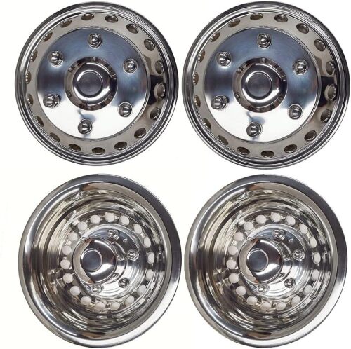 16" Polished Wheel Simulators, Set of 4 - Lot 4349