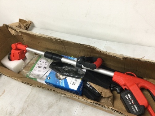 Weed Wacker Battery Powered with 2Pcs 2.0Ah 21V Battery - Lot 4350
