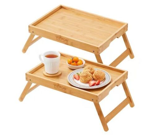 VEVOR 2-Pack Bed Tray Table 15.8 in. W x 7 in. H x 11 in. D  - Lot 210