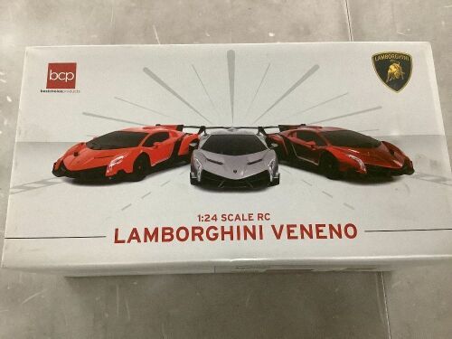 1/24 Officially Licensed RC Lamborghini Veneno Sport Racing Car W/ 27MHz Remote Controller - Lot 239