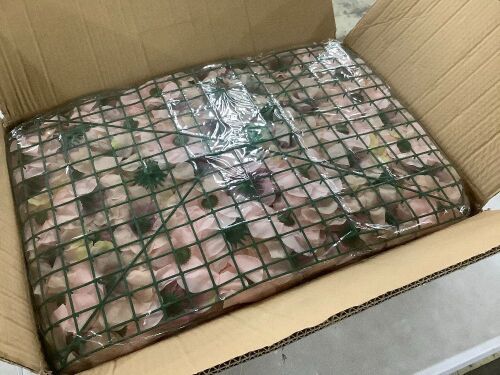 Faux Flower Wall Panels - Lot 332