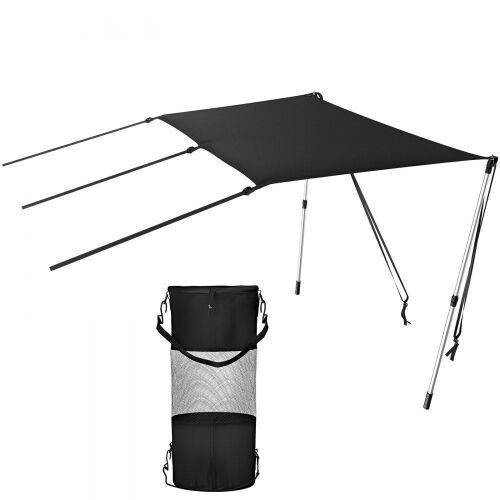  VEVOR UV-Proof 600D Polyester T-top Extension Kit with Rustproof Steel Telescopic Poles, 4' x 5'  - Lot 344