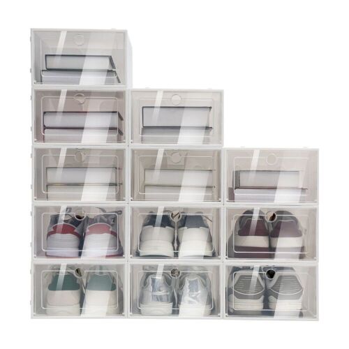 Plastic Stackable Shoe Boxes - Lot 533