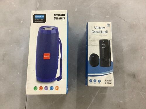 Bluetooth Speaker & Video Doorbell - Lot 538