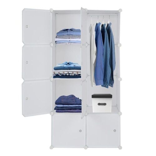 8-Cube DIY Modular Cubby Shelving Storage Organizer, 14"x 18"  - Lot 725