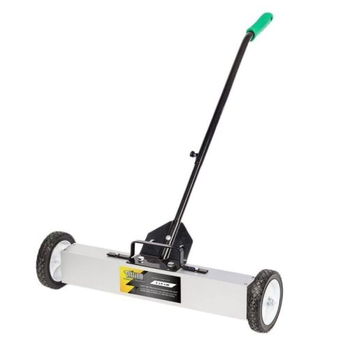  24-Inch Rolling Magnetic Pick-Up Sweeper, 30-LBS Capacity - Lot 746