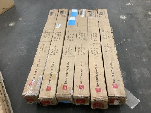 Lot of (6) 10' Solar LED Patio Umbrellas - Uninspected - Lot 391