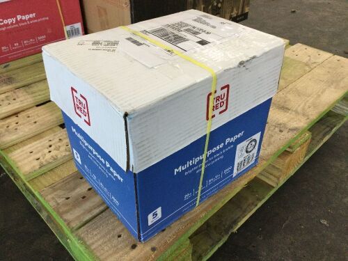 TruRed Multipurpose Copy Paper 8.5 x 11, 20LB, 96 Brightness, 2500 Sheets - Lot 256