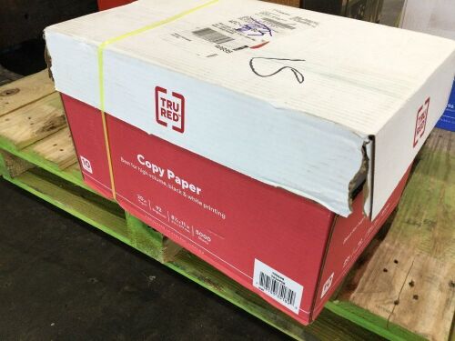 TruRed Copy Paper 8.5 x 11, 20LB, 92 Brightness, 5000 Sheets - Lot 258
