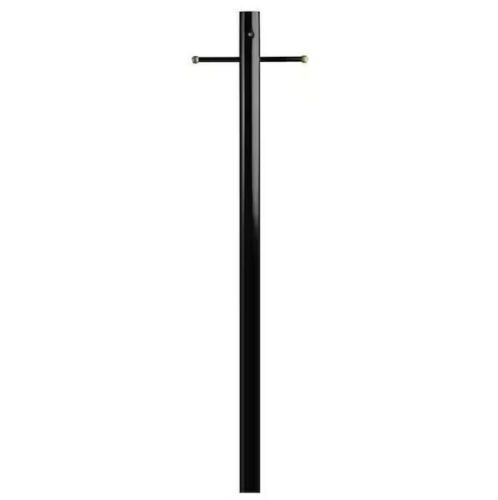 Westinghouse Black Steel Lantern Post with Ground Convenience Outlet and Dusk to Dawn Sensor - Lot 568