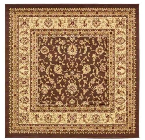 Unique Loom Voyage St. Louis Brown 6' x 6' Square Rug - Lot 655