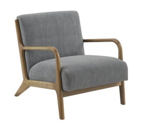 INK+IVY Novak Grey Mid-Century Modern Accent Armchair - Lot 65