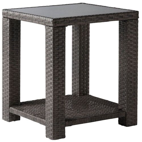 Rattan Outdoor Side Table - Lot 129