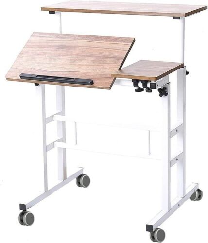 Rolling Standing Desk Height Adjustable, 31.5 inch - Lot 138