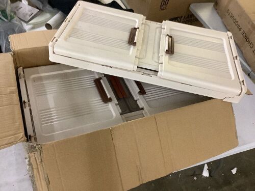 Stackable Plastic Storage Boxes, Set of 5 - Damaged - Lot 223