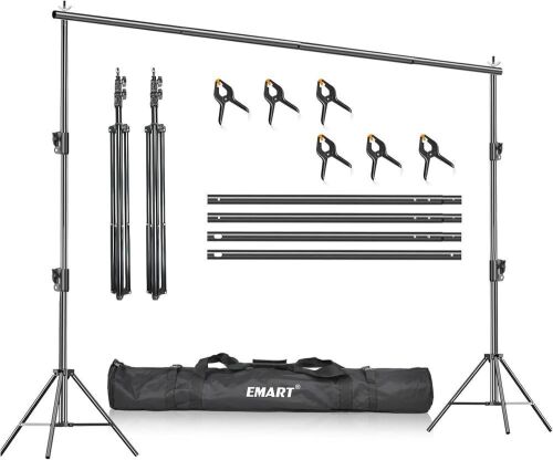 Lot of (2) EMART Heavy Duty Backdrop Stand, 7 x 10ft - Lot 348
