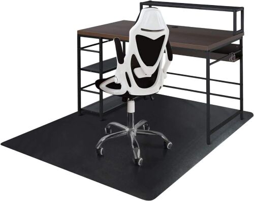 Black Office Chair Mat  - Lot 363