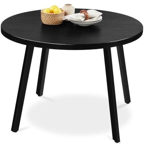 Mid-Century Modern Round Dining Table w/ Adjustable Feet - 35.5in - Lot 424