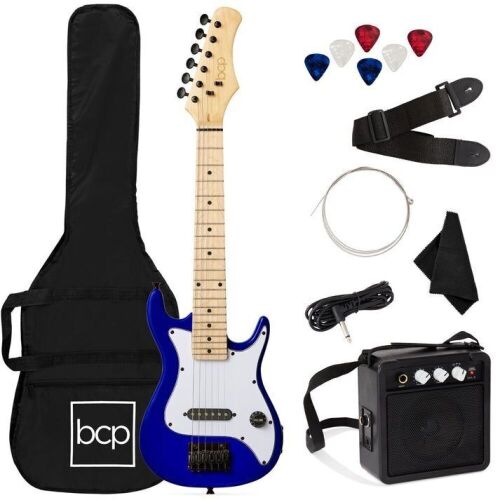 Kids Electric Guitar Beginner Starter Kit w/ 5W Amplifier - 30 in - Lot 442